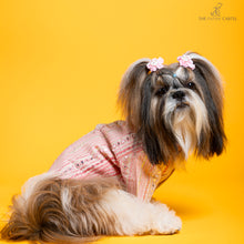 Load image into Gallery viewer, Shades of pink mirrored sherwani Sherwani For Dogs