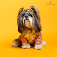 Load image into Gallery viewer, Floral Embroidered Koti And Pink Kurta Set For Dogs