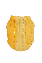Load image into Gallery viewer, Sunshine yellow koti kurta set with mirror embroidery For Dogs