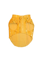 Load image into Gallery viewer, Sunshine yellow koti kurta set with mirror embroidery For Dogs