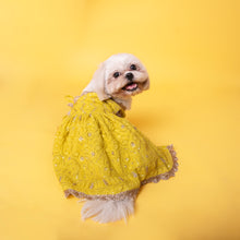 Load image into Gallery viewer, Lucknowi Cowl dress- Lime green