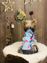 Load image into Gallery viewer, Journey To Santa Land Suspender Shirt With A Bow