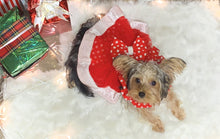 Load image into Gallery viewer, Snowy Angel Polka Dot Ruffled Dress With A Bow